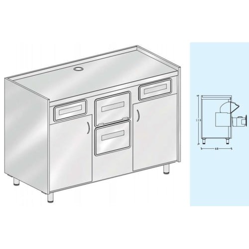 Banco caffe arredo bar ristorante caffetteria cm 120x68x113 RS3679