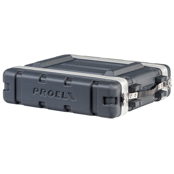 PROEL STAGE Custodia a rack 19' - 2 unità - realizzata in 'Polietilene FORCE'. Profondità interna utile: 307 mm