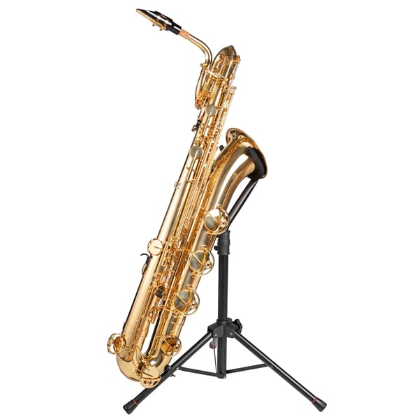 Gator Frameworks GFW-BNO-SAXBARI Supporto a treppiede per sassofono baritono standard<br>