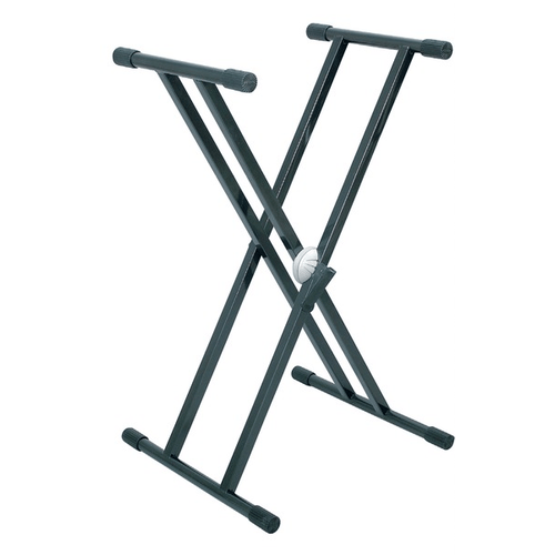 PROEL STAGE Supporto professionale per tastiera a singolo livello con doppio telaio e sistema di regolazione SNAP LOCK. Convertibile in supporto a due livelli usando l'articolo EL450.