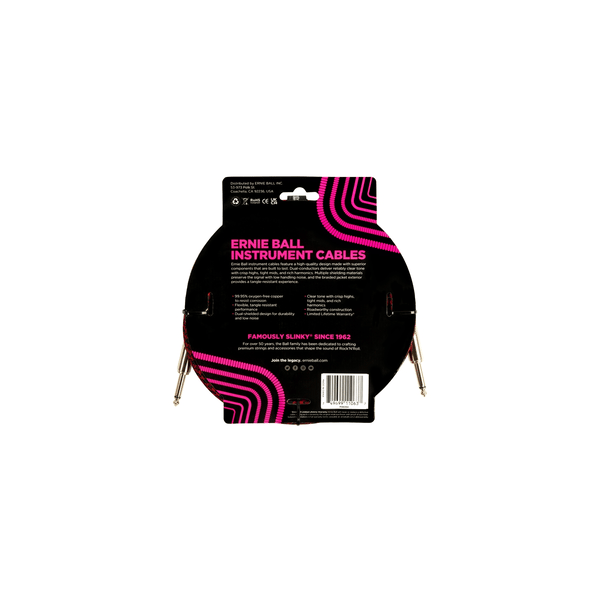 Ernie Ball 6394 Braided Straight Straight 3m
