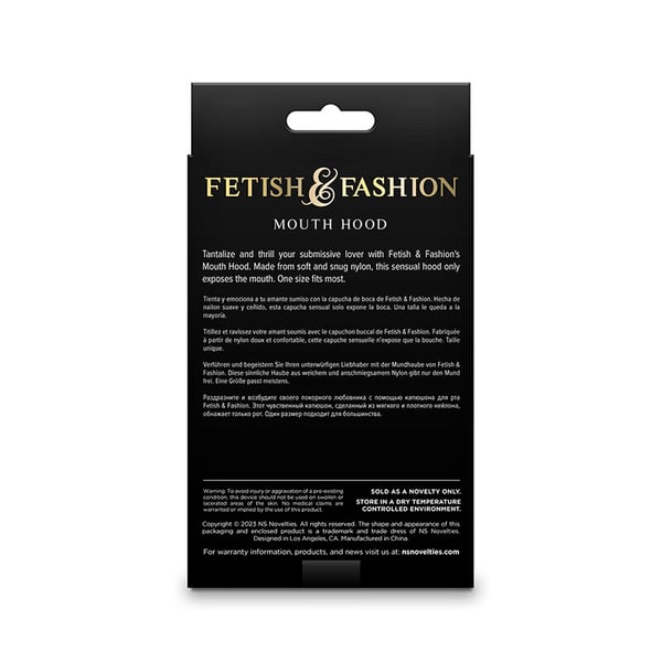NS NOVELTIES - FETISH & FASHION CAPPUCCIO BOCCA NYLON BIANCO