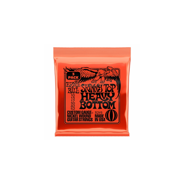 Ernie Ball 3215 Nickel Wound Skinny Top Heavy Bottom Slinky 10-52 - 3 Set