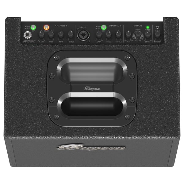 BUGERA AC60 AMPLIFICATORE COMBO PORTATIEL 60 WATT PER STRUMENTI ACUSTICI E VOCE CONO TURBOSOUND + EFFETTI KLARK TEKNIK