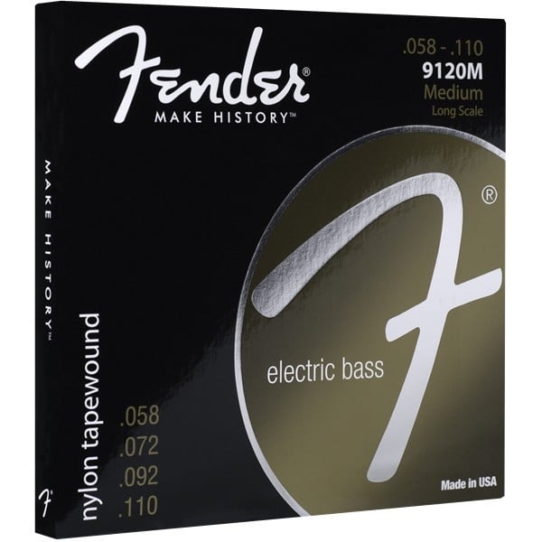 FENDER Set di Corde 9120 Bass Nylon Tapewound Scalature .058-.110