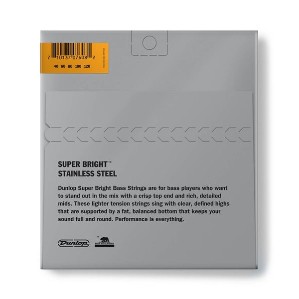 Dunlop DBSBS40120 Super Bright Stainless Steel, Light Set/5
