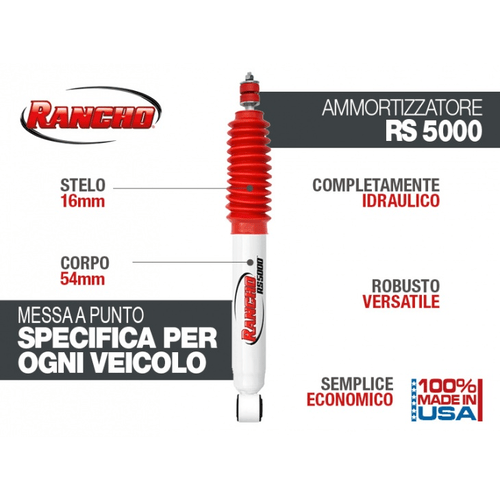 AMMORTIZZATORE RANCHO 5000 PER SUZUKI JIMNY ANTERIORE DAL 2018