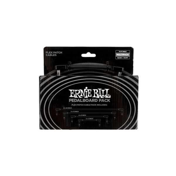 Ernie Ball 6462 Flex Patch Cable Black Multi-Pack