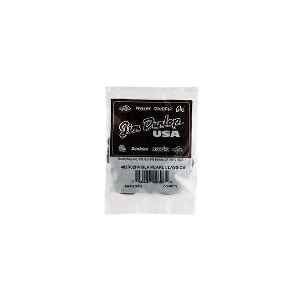 Dunlop 483R#02 Black Perloid - Heavy