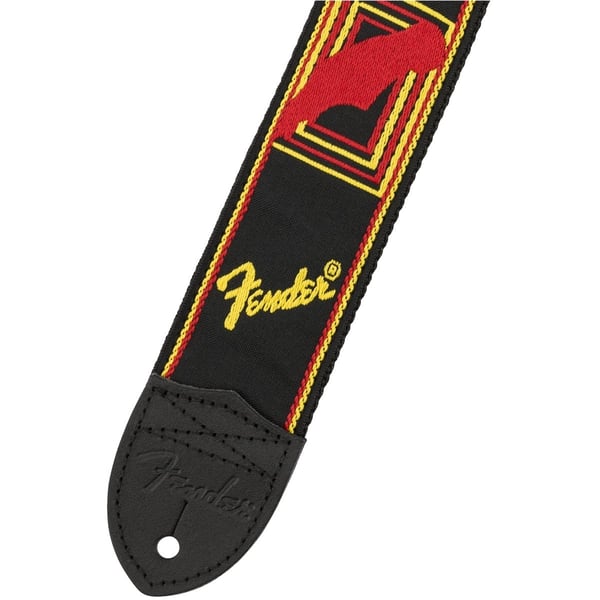 Tracolla Fender® 2" Monogrammed Black/Yellow/Red. Modello 0990681500