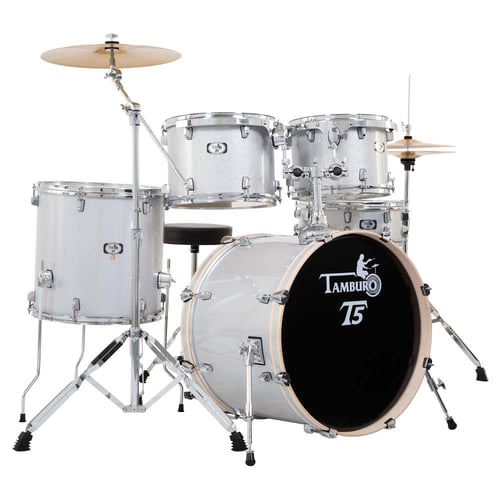 TAMBURO Batteria serie T5 5 pezzi colore Silver Sparkle