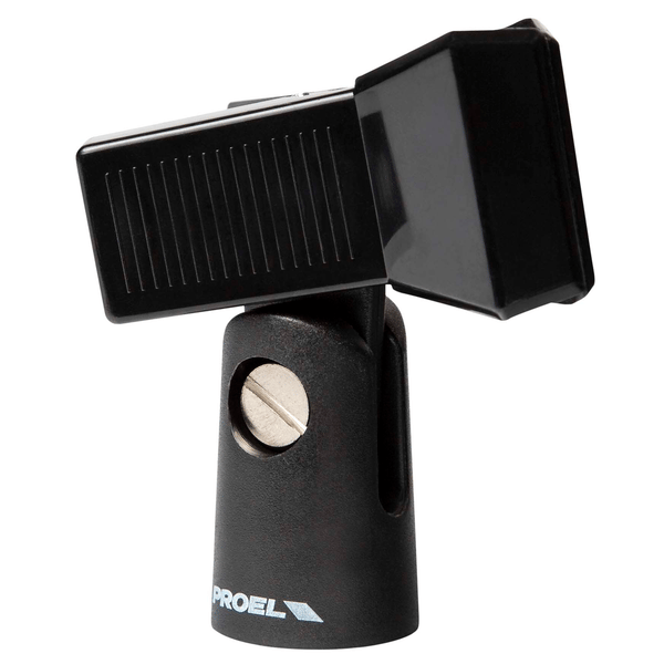 PROEL STAGE Supporto a pinza in ABS per microfono (Ø min - max: 20 - 32 mm).