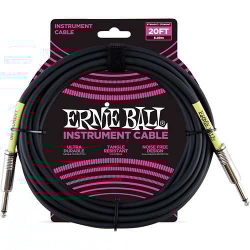 Ernie Ball Cavo PVC Nero 6 m 6046