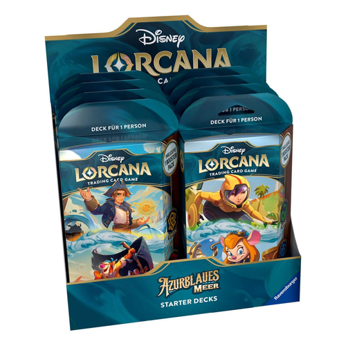 Disney Lorcana TCG présentoir decks de démarrage Azurblaues Meer (8) *ALLEMAND*