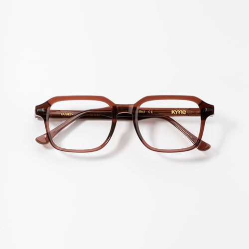 Kyme Eyewear Kyme Rafael Browne Sunglasses - Handmade Italian Eyewear for Classic Style.  Color Browne, Size Medium