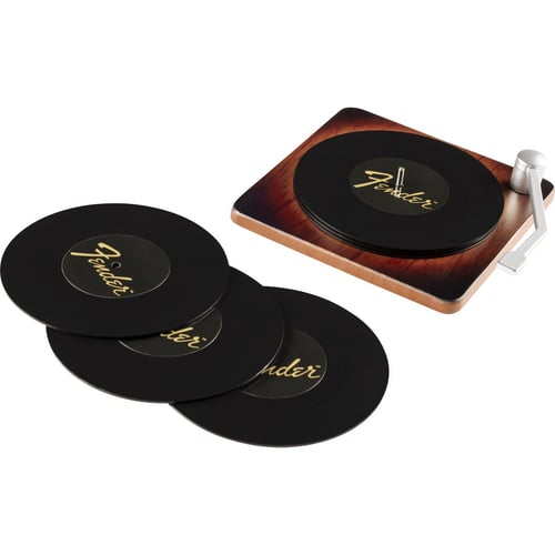 Set di sottobicchieri Giradischi Fender Sunburst