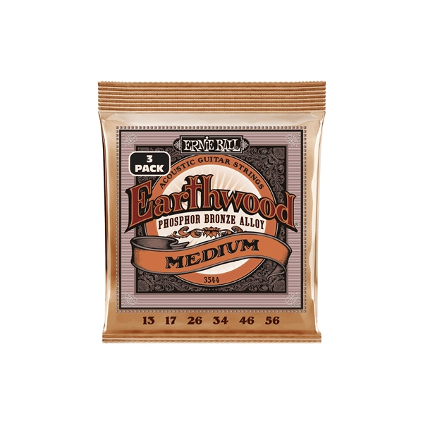 Ernie Ball 3544 Erthwd Med Phos 3 Pk 13 56