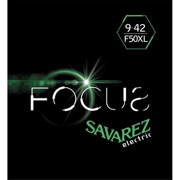 Savarez F50XL Corde Focus per Chitarra Elettrica 9-42, Set/6