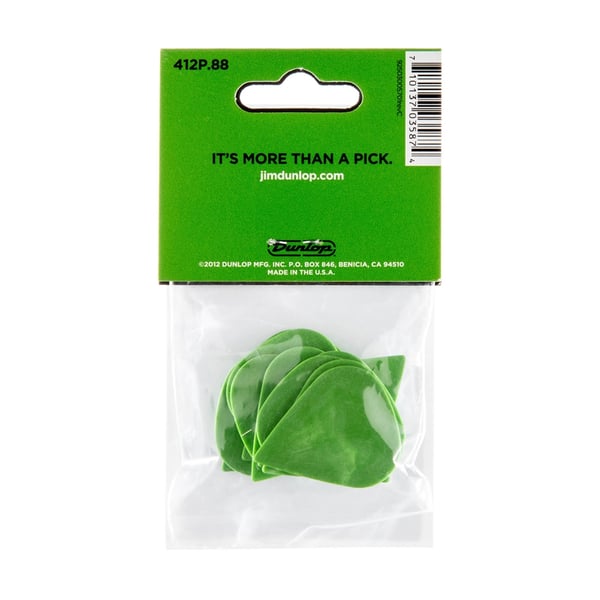 Dunlop 412P.88 Tortex Sharp Green