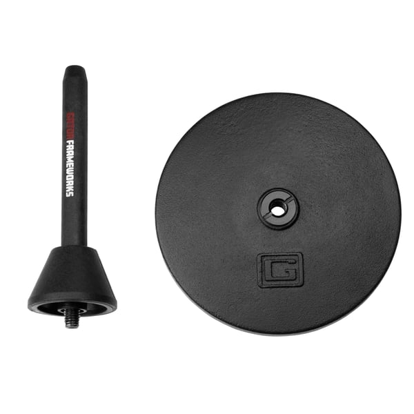 Gator Frameworks GFW-BNO-CLRFLU Supporto con base rotonda per clarinetto o flauto<br>