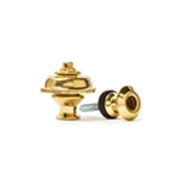 Dunlop SLS1034G Straplok Dual Design Strap Retainer System, Gold
