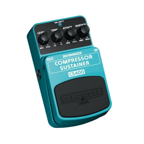 BEHRINGER CS400 COMPRESSOR SUSTAINER EFFETTO COMPRESSORE A PEDALE PER CHITARRA E BASSO