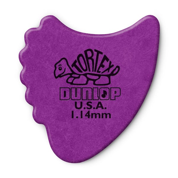 Dunlop 414R Tortex Fin Purple 1.14
