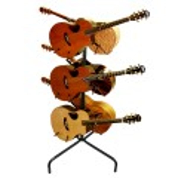 STRINGSWING Espositore in legno per 6 chitarre acustiche