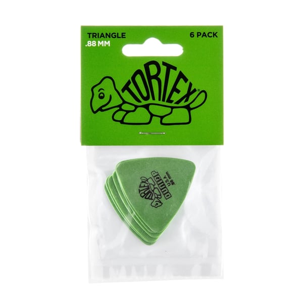 Dunlop 431P Tortex Triangle Green .88