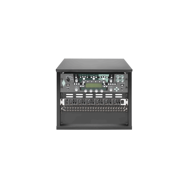 Gator Frameworks GFW-ELITERK-8U-BLK Rack 8U in legno nero finitura standard<br>