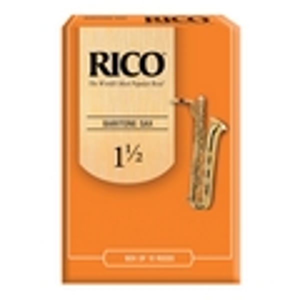 RICO Ance per Sax Baritono in Mib, Misura 1.5, confezione 10 pz. Modello RLA1015