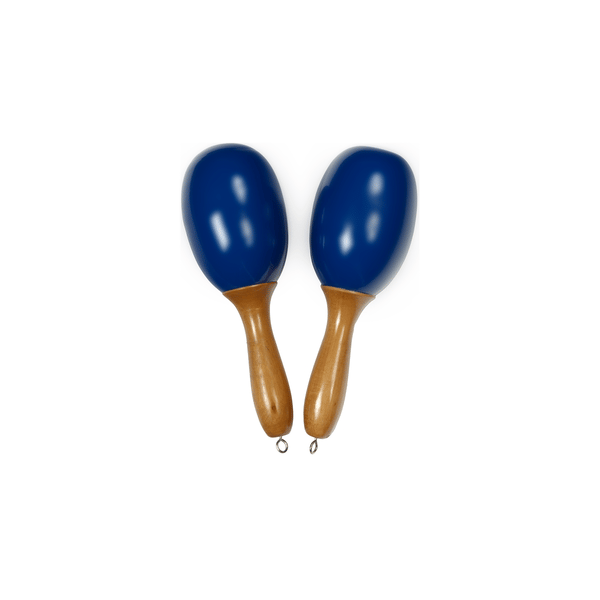 Tanga MARACAS-BLEU-L Maracas grandi in legno - Blu