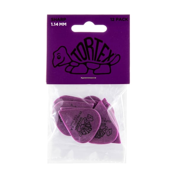 Dunlop 412P1.14 Tortex Sharp Purple