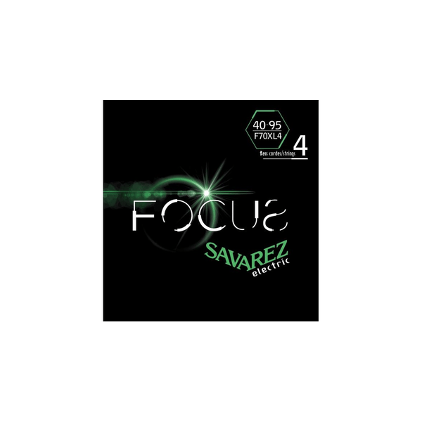 Savarez F70XL4 Corde Focus per Basso Elettrico 40-95, Set/4