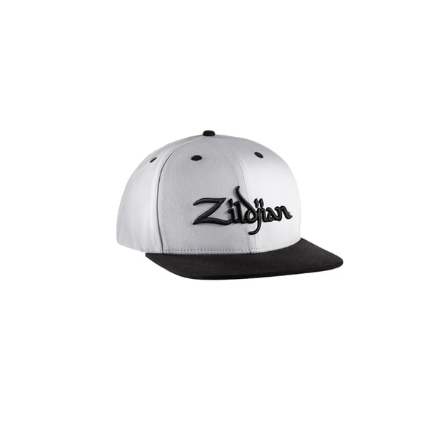 Zildjian ZAHC0022 - White 6 Panel Snapback Hat