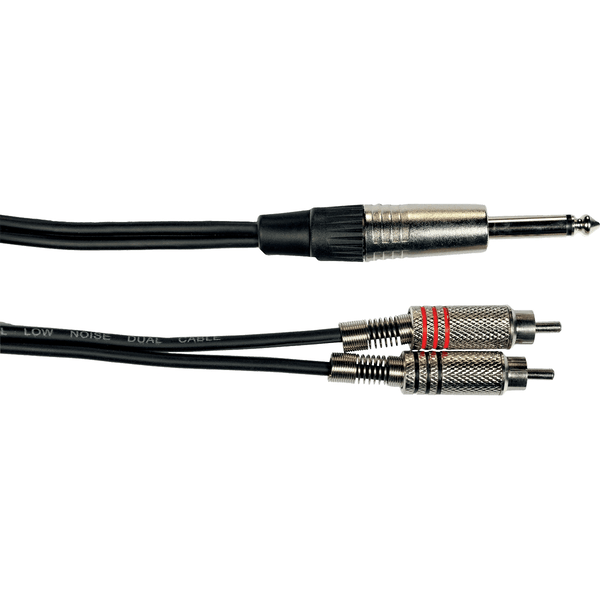 Yellow Cable K02-3 Cavo Segnale 2x RCA maschio/Jack Mono 3 m