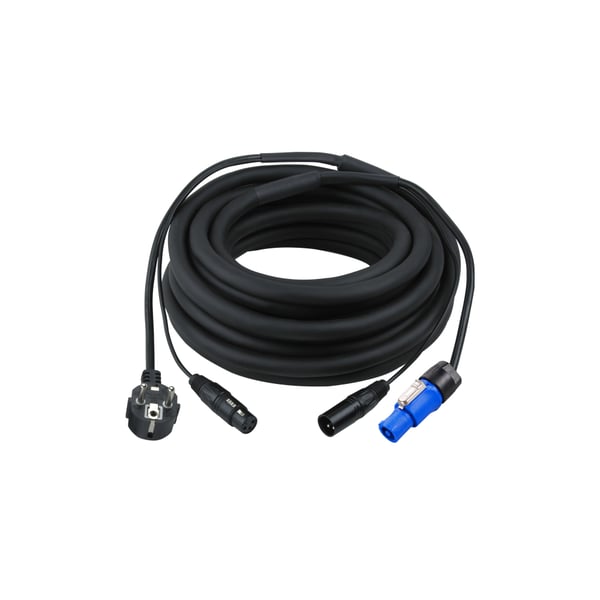 SOUNDSATION Cavo phono-rete per diffusori attivi (3x2.5mm² - 2x0.22mm², 5mt) con powercon Yongsheng by Neutrik. Modello PF300-5