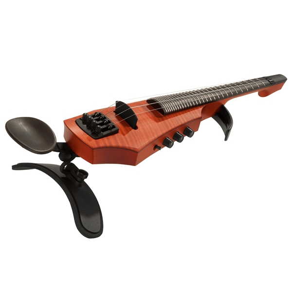 NS Design CR Fretted Electric Violin 4 Amber Stain