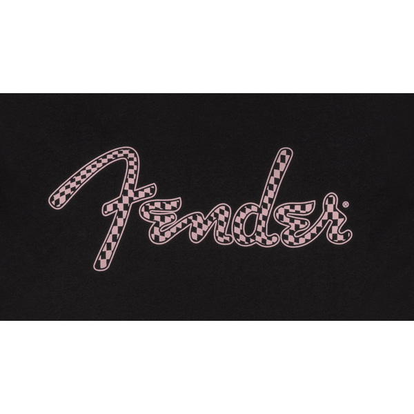 T-shirt Fender® Spaghetti Logo Wavy Checker Tee, Pink Checker, L 9192412506