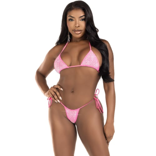 LEG AVENUE SETS LEG AVENUE - BIKINI DIAMANTI FUCSIA