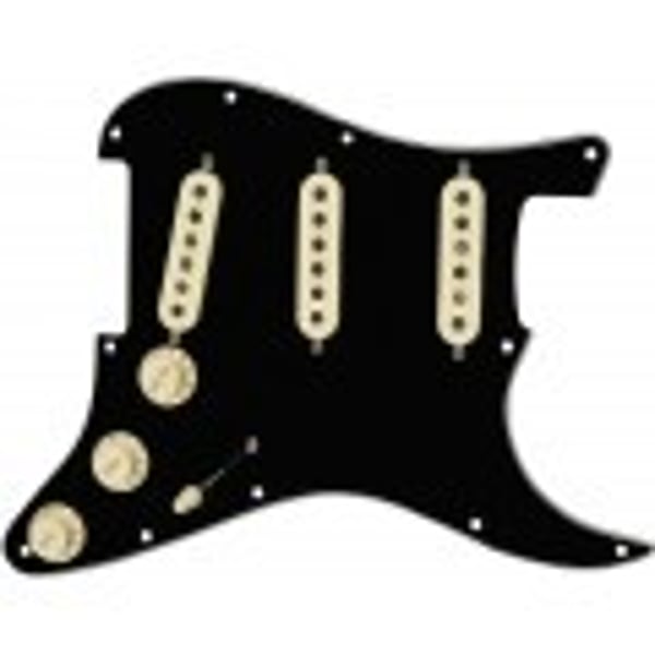 FENDER Battipenna Stratocaster precablato, Tex-Mex SSS, PG Black a 11 fori. Modello 0992343506
