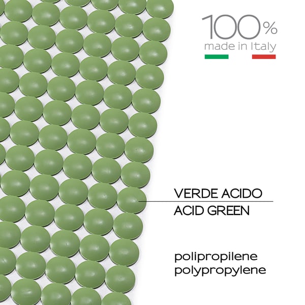 Gedy G-Soap Tappetino Antiscivolo Per Lavello - 32x32 Cm, Resina Argento, Made In Italy, Lavabile In Lavatrice