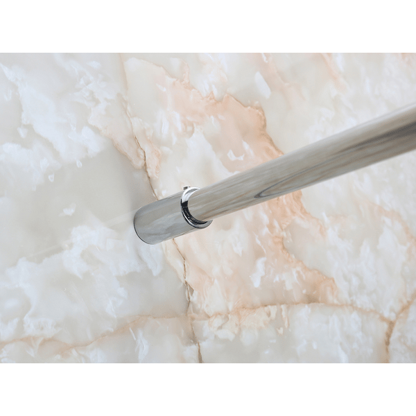 Parete Doccia Walk-In Vetro 8 MM Trasparente Temperato - Soluzione Centrale. Misure 120 Cm