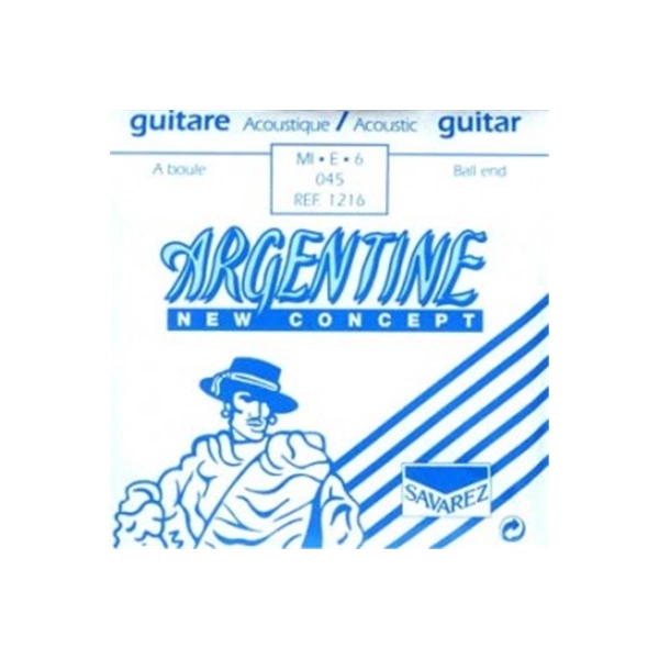 Argentine 1216 Corda singola MI-6 Avvolta in Acciaio Ball End Chitarra Gypsy
