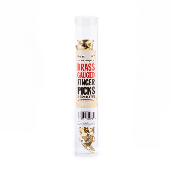 Dunlop 37R BRASS FINGER .0225 - TUBO 20 PLETTRI