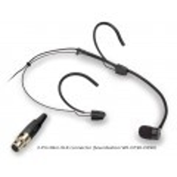 Mic. ad Archetto Cardioide, mini-XLR 3-Pin, Nero (per Soundsation WF-D190-D290). Modello VISAGE-C01E BK
