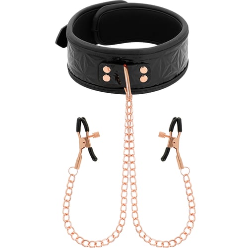 BEGME BLACK EDITION BEGME - BLACK EDITION COLLARE CON MORSETTI PER CAPEZZOLI