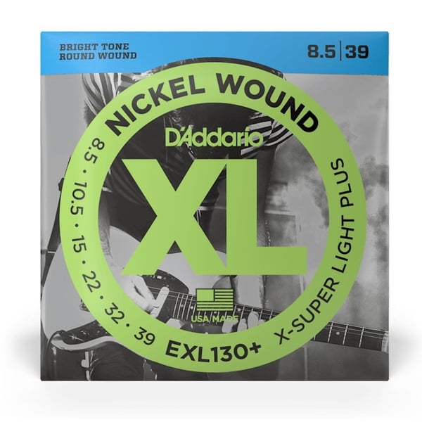 D'ADDARIO Nickel Wound Electric Guitar Strings, Extra-Super Light, 8.5-39