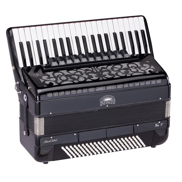 SOUNDSATION Fisarmonica 120 bassi 4/5 nera. Modello VOCE V B41120-BK