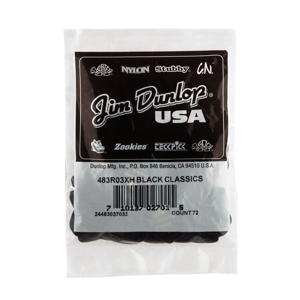 Dunlop 483R#03 Black Classic - Extra Heavy